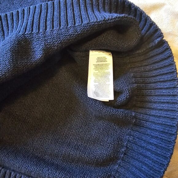 Polo Ralph Lauren Bear Sweater Knit Mens 3XL P Wing Navy Blue Preppy Varsity - Picture 5 of 6